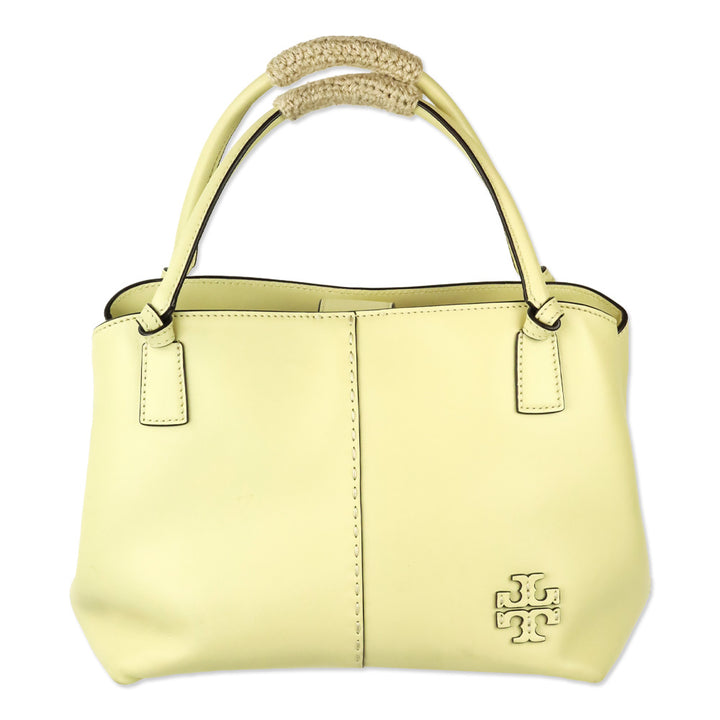 Tory Burch Buttermilk Leather McGraw Smooth Satchel