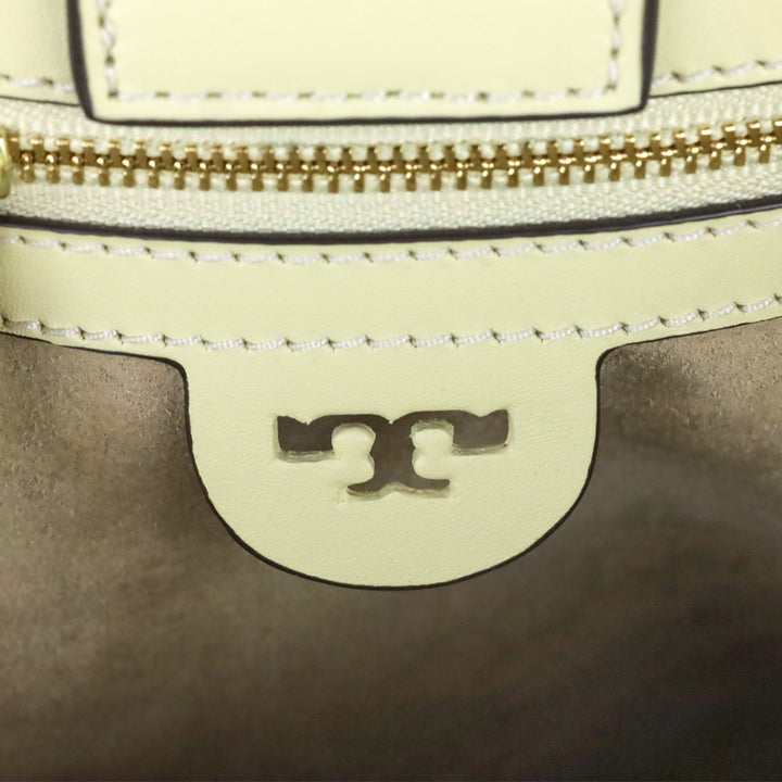 Tory Burch Buttermilk Leather McGraw Smooth Satchel