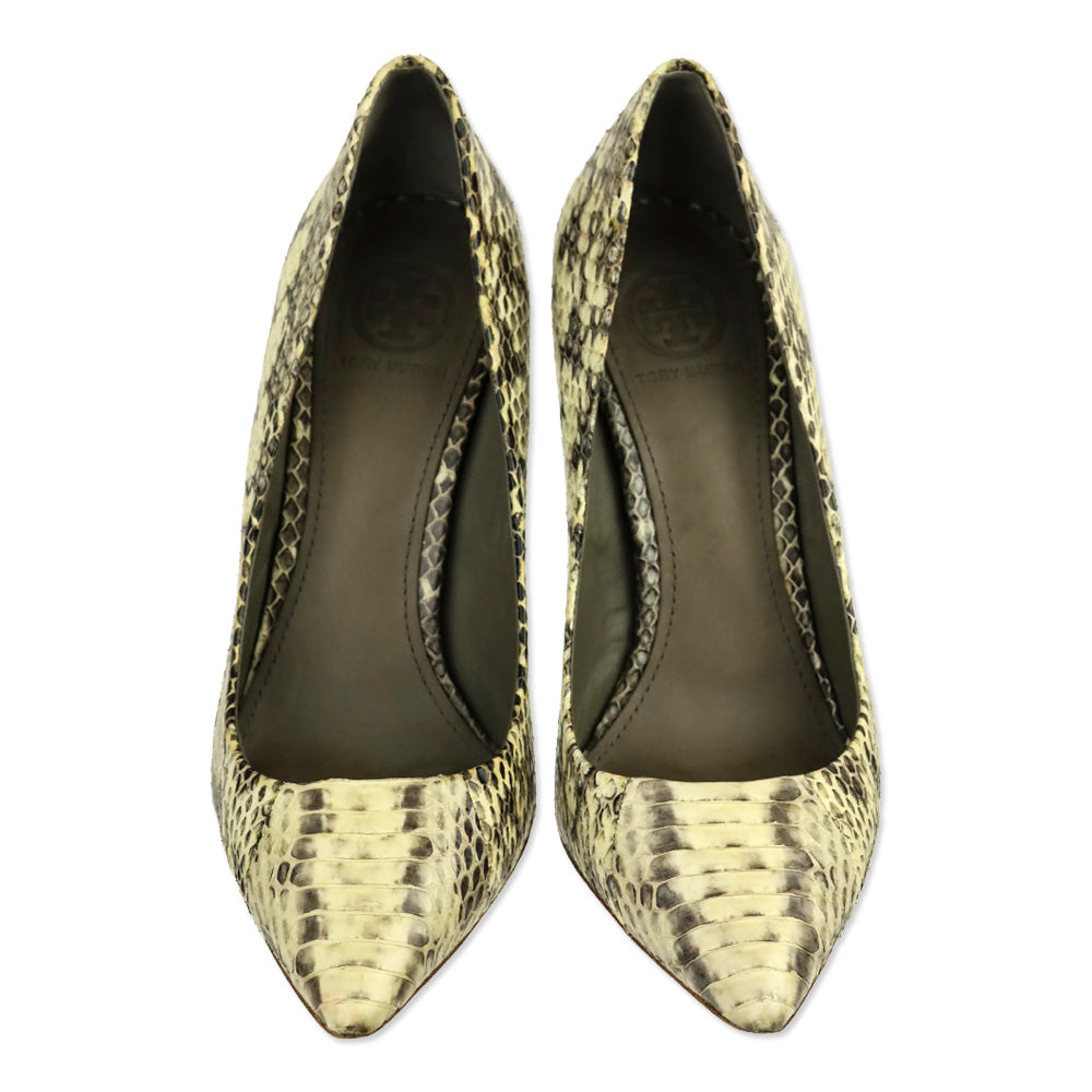 Tory Burch Cecilia Python Snakeskin Pumps