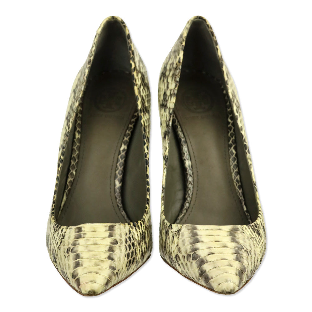Tory Burch Cecilia Python Snakeskin Pumps