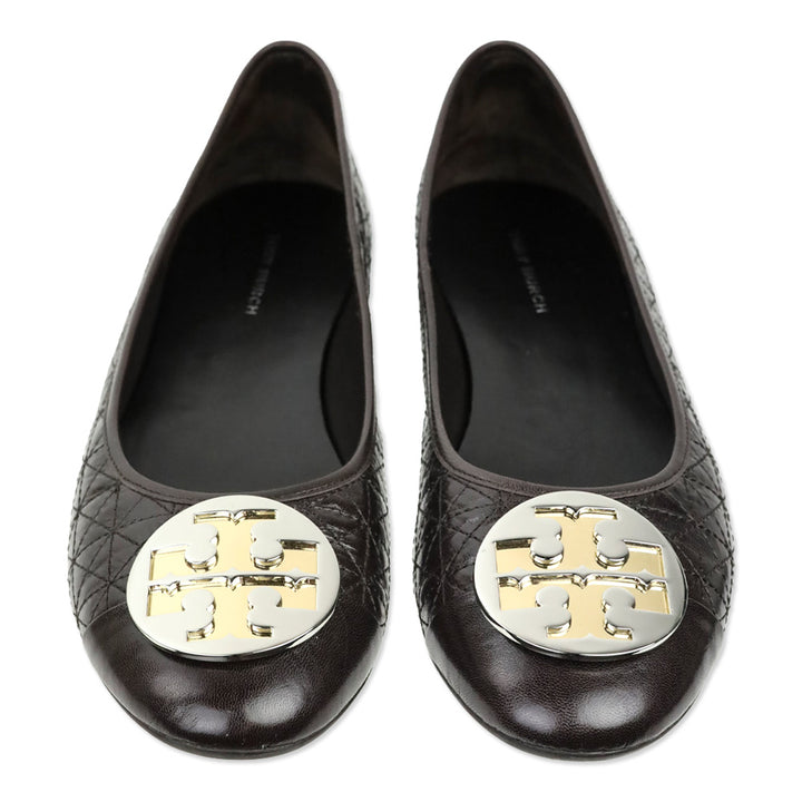 Tory Burch Claire Coco Quilted Leather Ballerina Flats