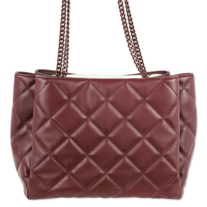 Tory Burch Claret Willa Soft Quilt Tote