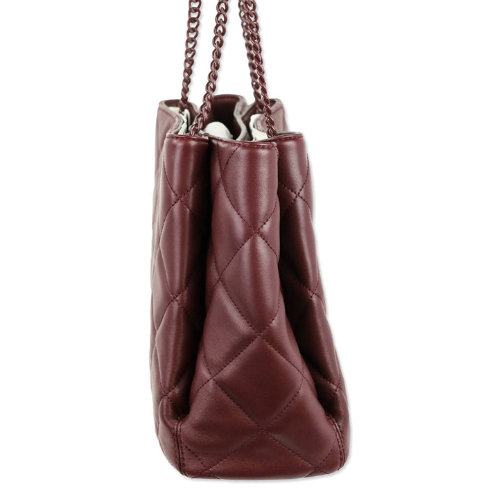 Tory Burch Claret Willa Soft Quilt Tote