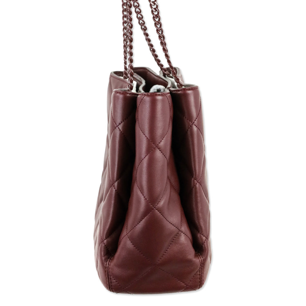 Tory Burch Claret Willa Soft Quilt Tote