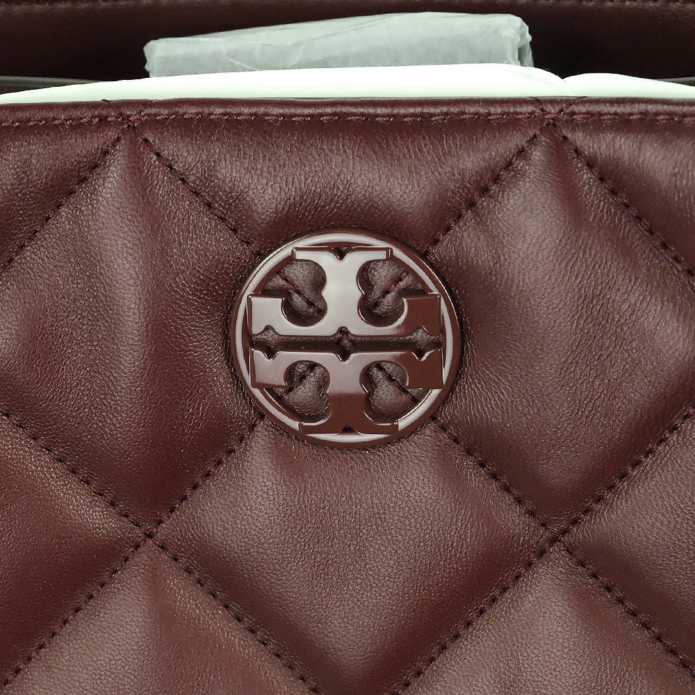 Tory Burch Claret Willa Soft Quilt Tote