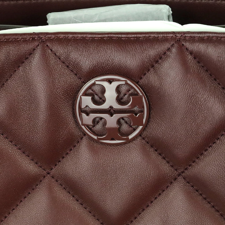 Tory Burch Claret Willa Soft Quilt Tote