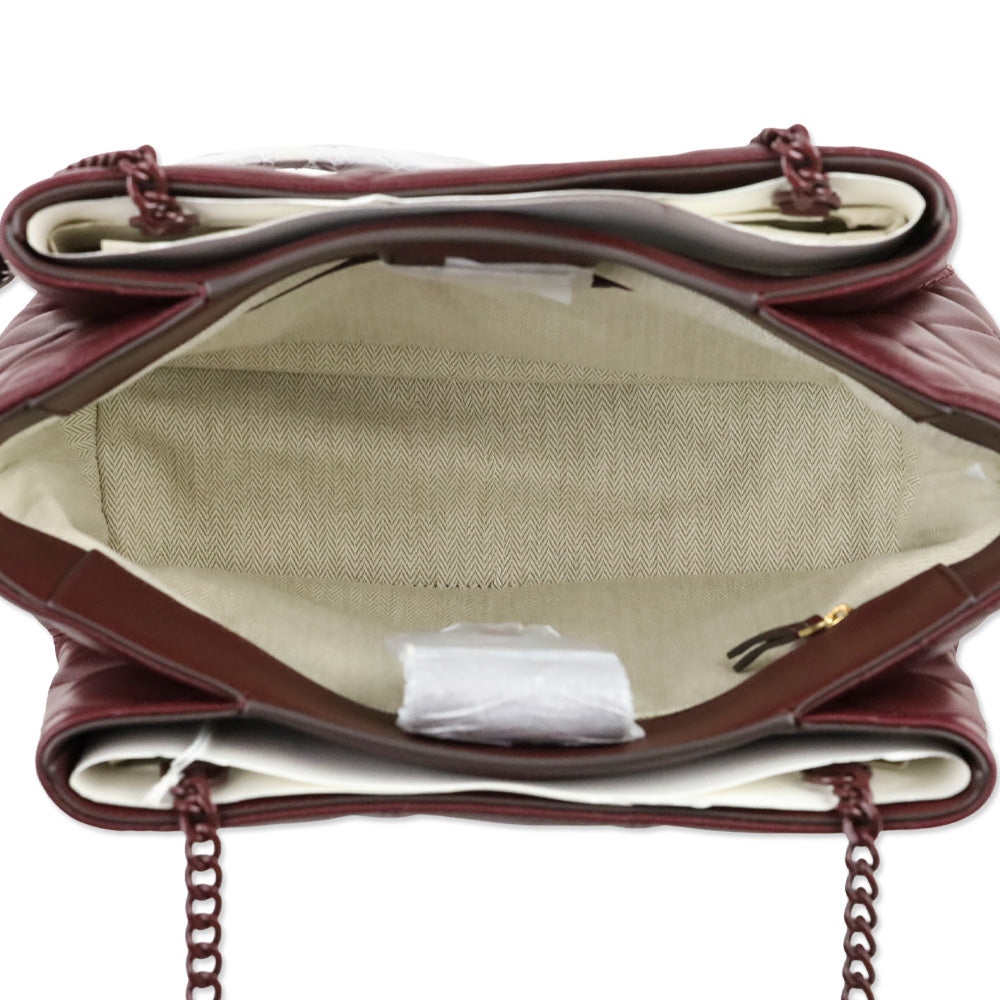 Tory Burch Claret Willa Soft Quilt Tote
