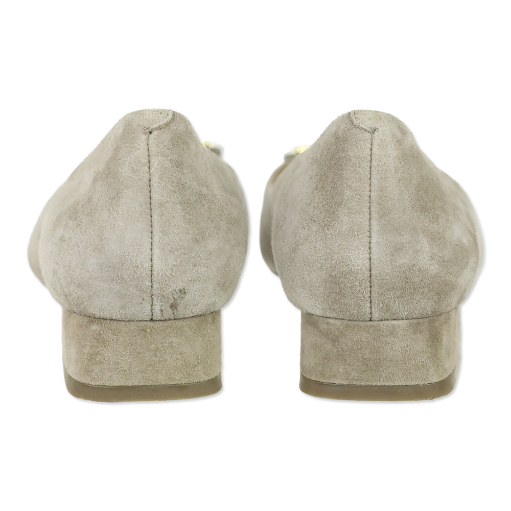 Tory Burch French Gray Suede Gigi Pump