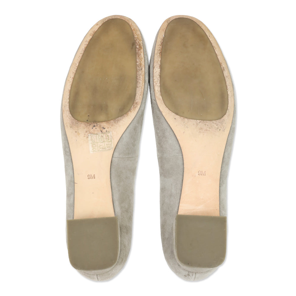 Tory Burch French Gray Suede Gigi Pump