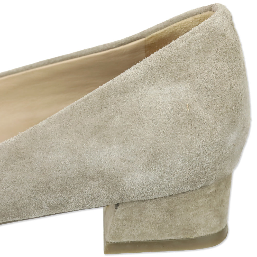 Tory Burch French Gray Suede Gigi Pump