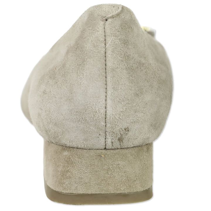 Tory Burch French Gray Suede Gigi Pump