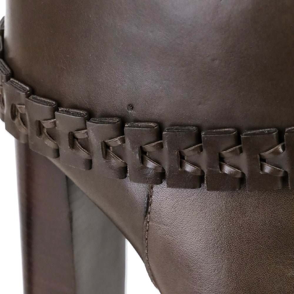 Tory Burch Glabra Nut Galleon Leather Sarava 110mm Boot