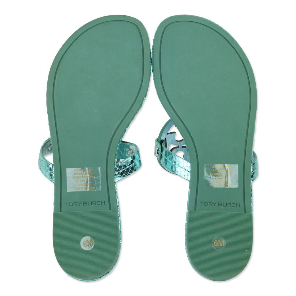 Tory Burch Green Valley Mini Miller Flat Thong Sandal
