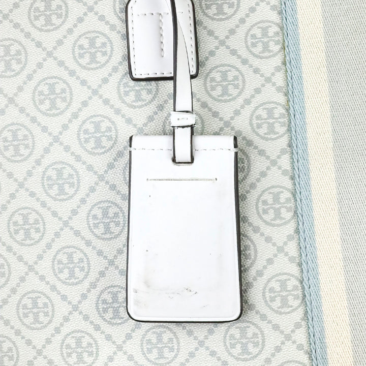 Tory Burch Ivory T Monogram Coated Canvas Tote