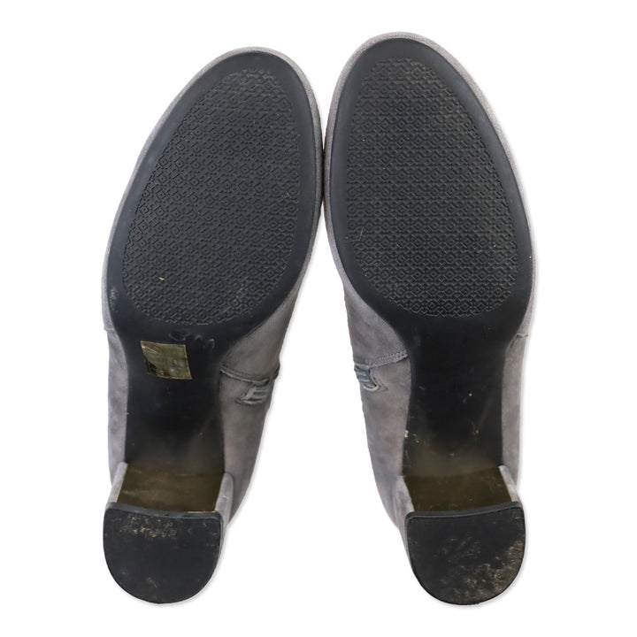 Tory Burch Laila Grey Suede Over-The-Knee Boots