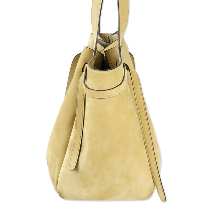 Tory Burch Large Romy Beige Nubuck Leather Tote