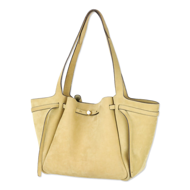 Tory Burch Large Romy Beige Nubuck Leather Tote