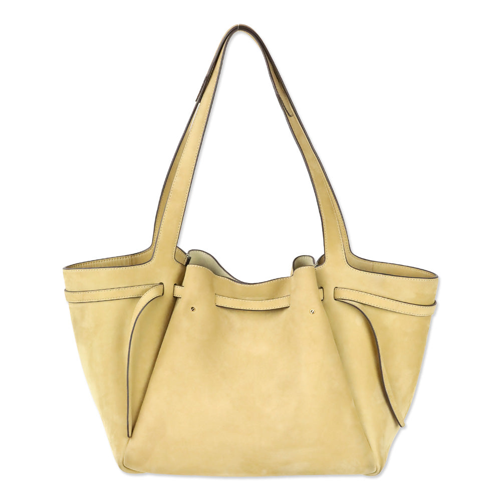 Tory Burch Large Romy Beige Nubuck Leather Tote