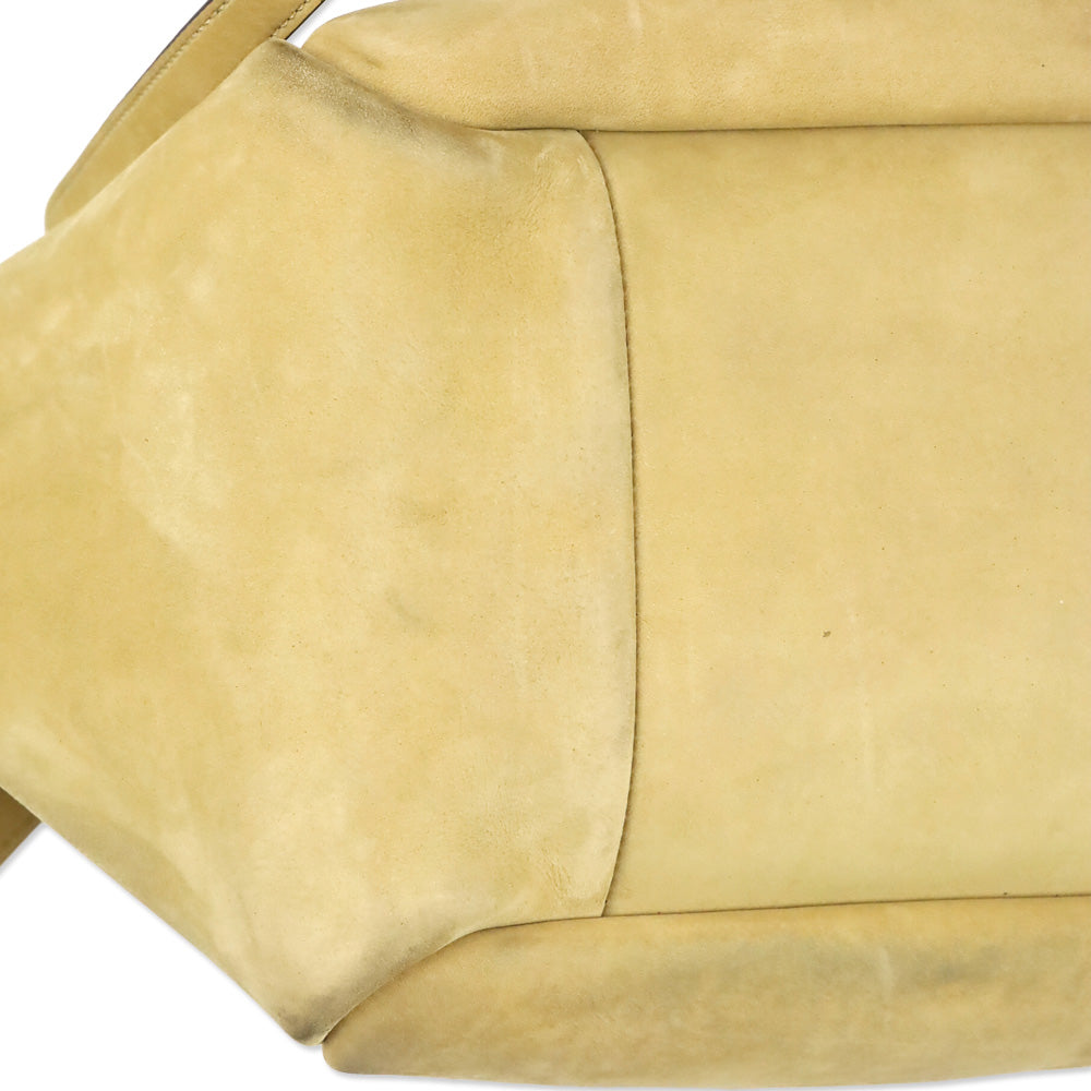 Tory Burch Large Romy Beige Nubuck Leather Tote