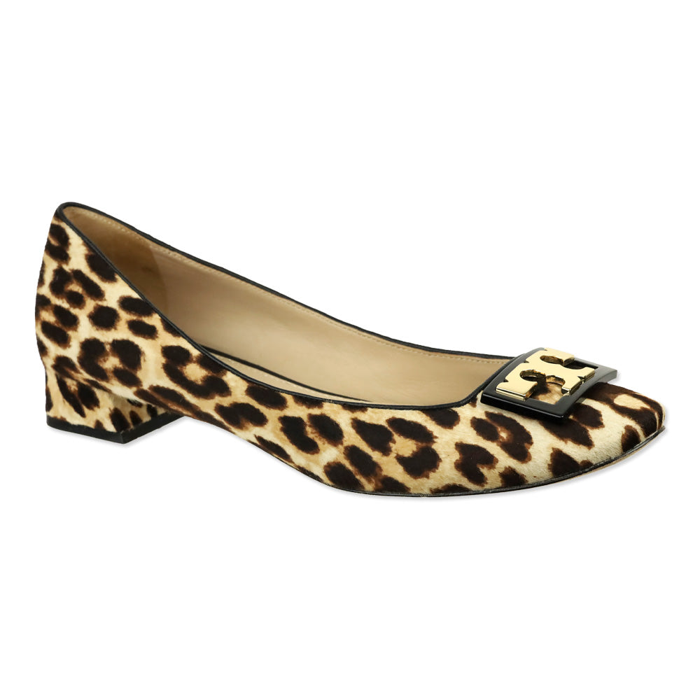 Tory Burch Leopard Print Gigi Calf Hair Pump