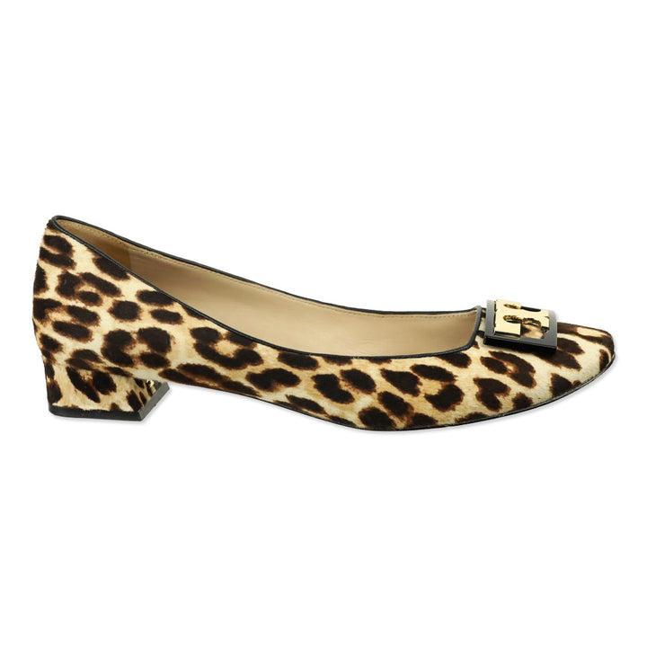 Tory Burch Leopard Print Gigi Calf Hair Pump