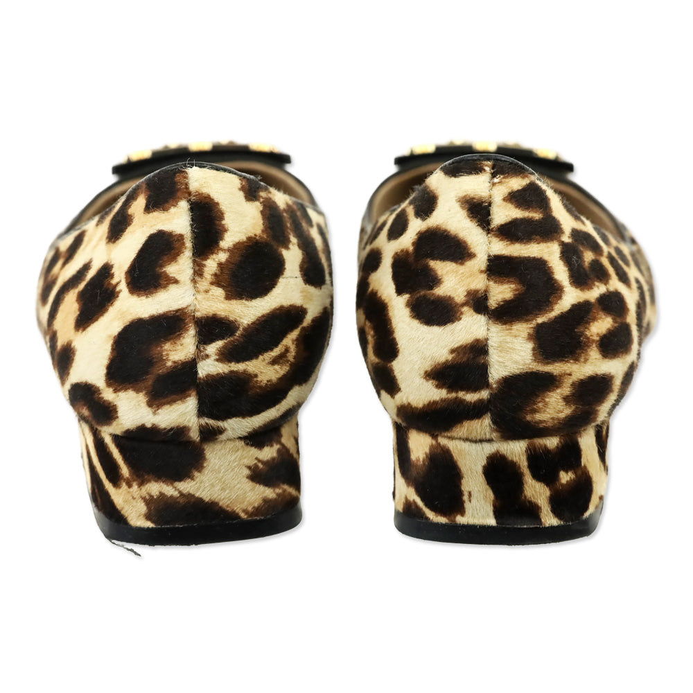Tory Burch Leopard Print Gigi Calf Hair Pump