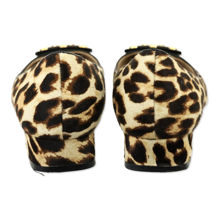 Tory Burch Leopard Print Gigi Calf Hair Pump