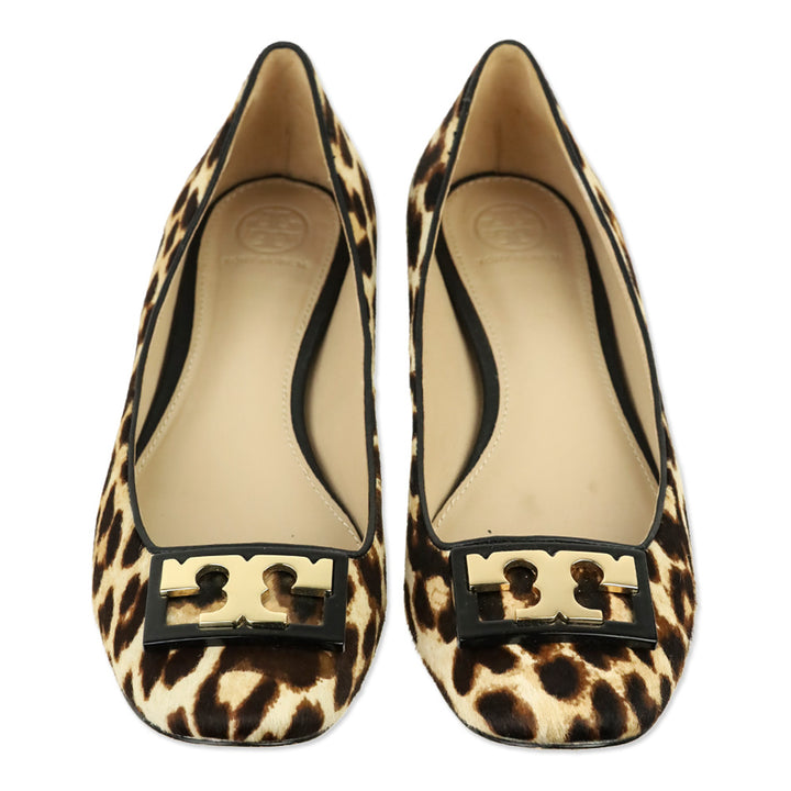Tory Burch Leopard Print Gigi Calf Hair Pump
