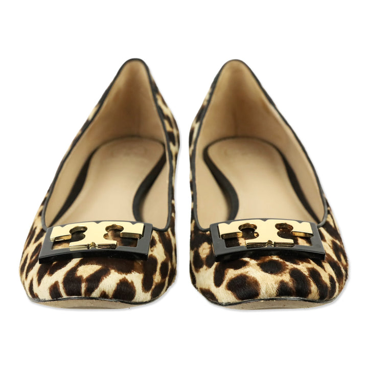 Tory Burch Leopard Print Gigi Calf Hair Pump