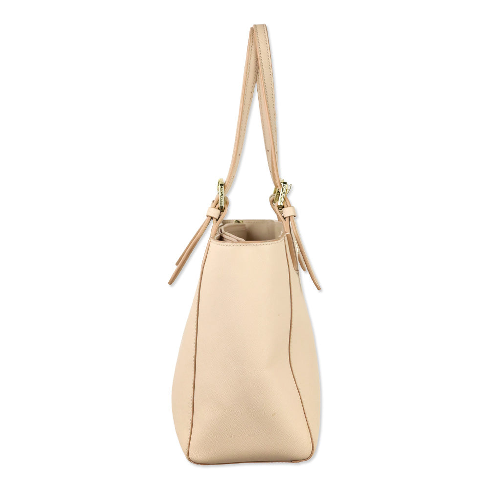 Tory Burch Light Pink Saffiano Leather Large York Tote