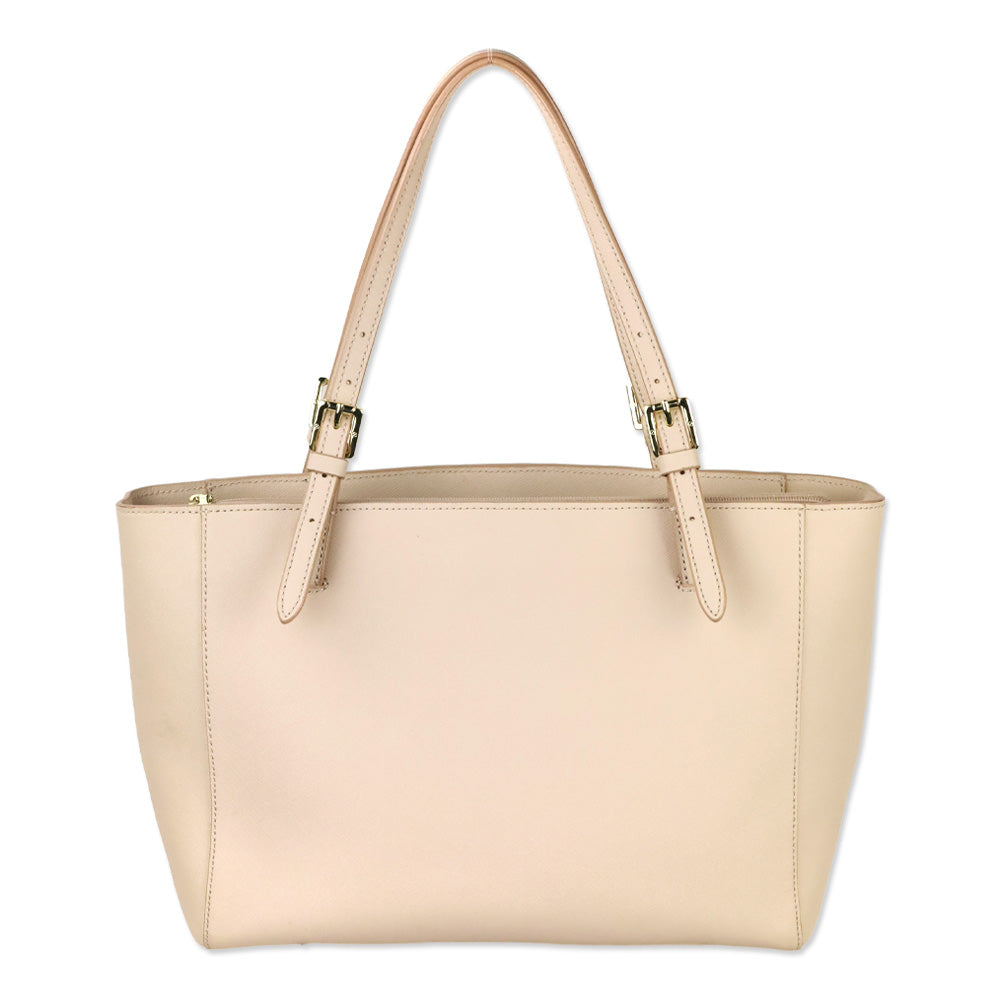 Tory Burch Light Pink Saffiano Leather Large York Tote