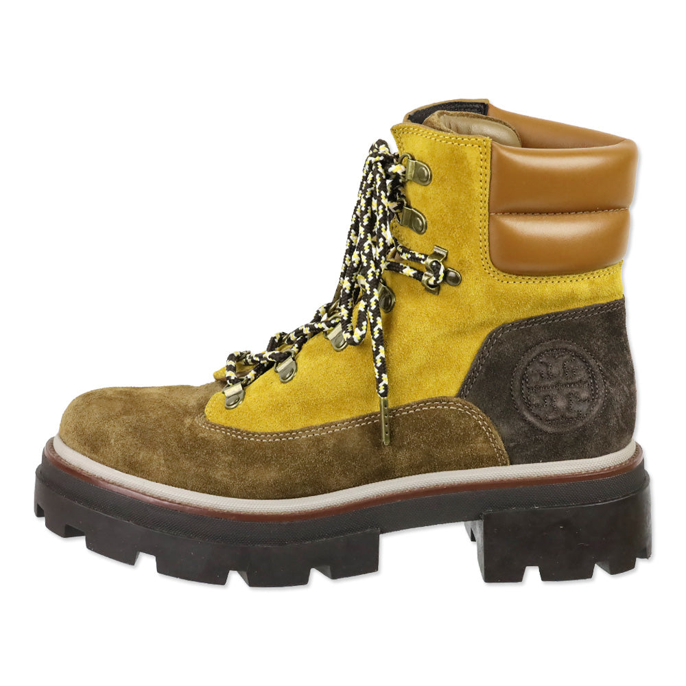 Tory Burch Miller Colorblock Suede Hiker Boots