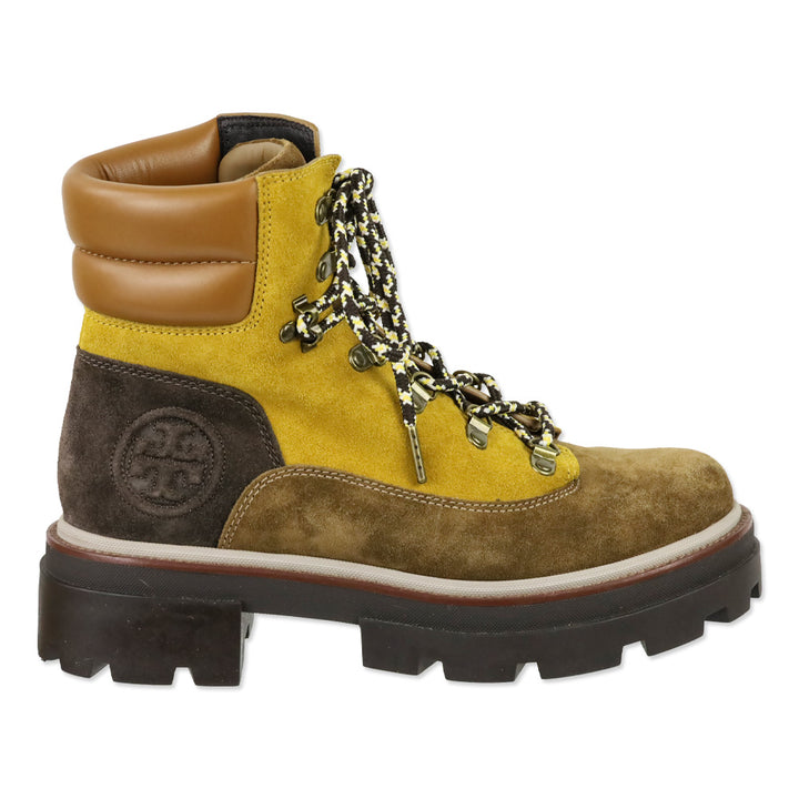 Tory Burch Miller Colorblock Suede Hiker Boots