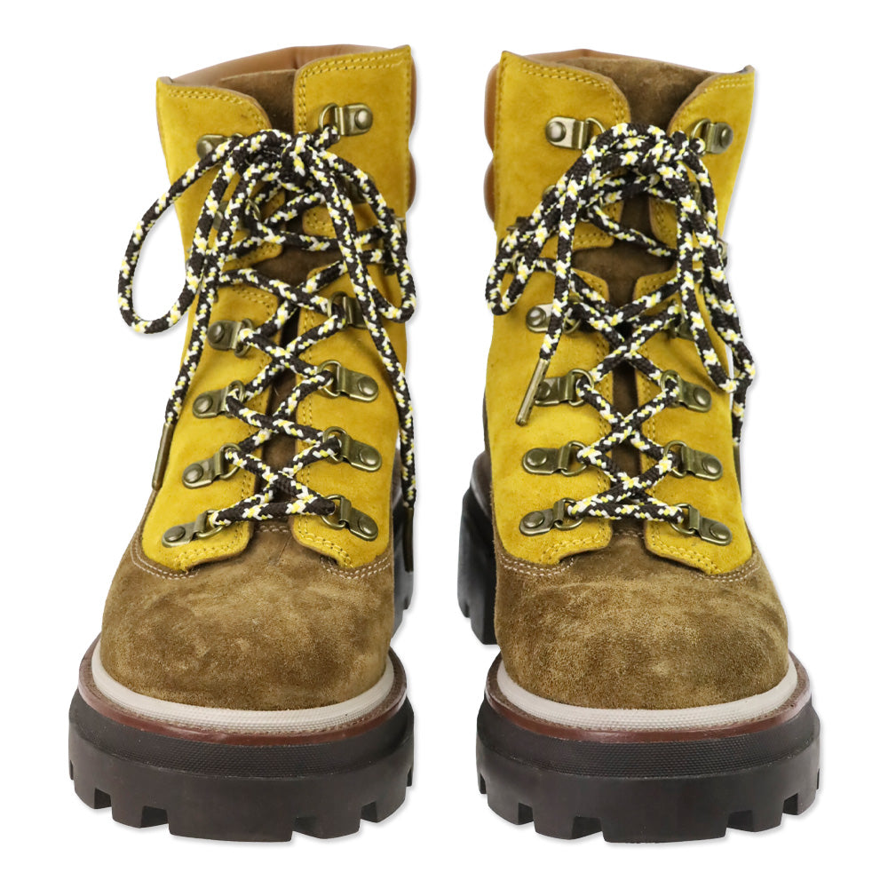 Tory Burch Miller Colorblock Suede Hiker Boots