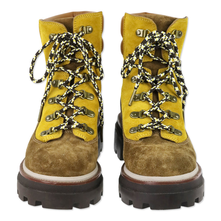 Tory Burch Miller Colorblock Suede Hiker Boots