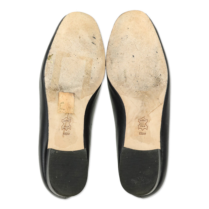 Tory Burch Mini Benton Black Leather Chain Loafer