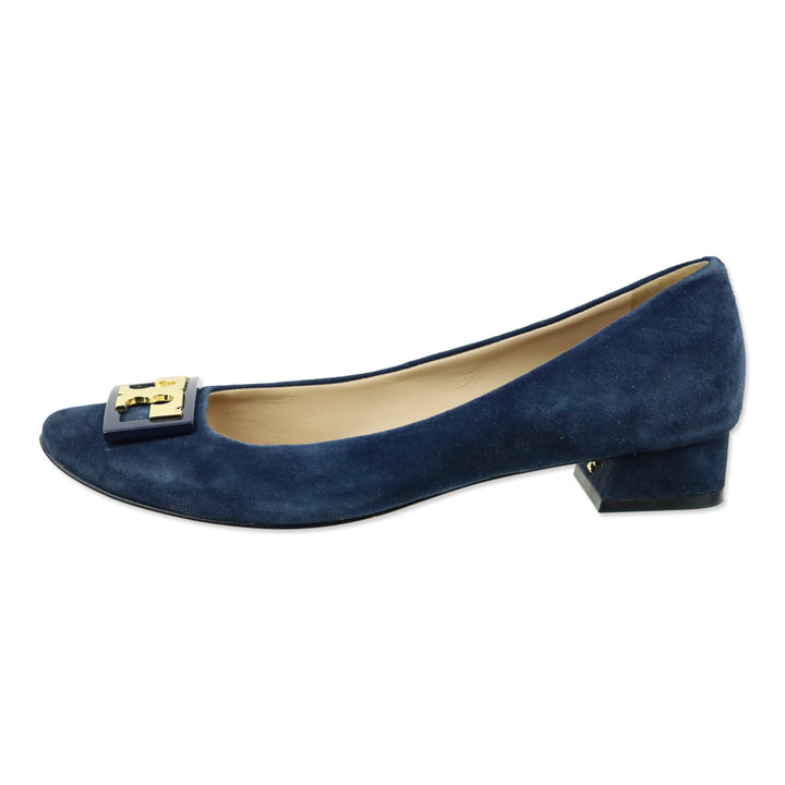 Tory Burch Navy Suede Gigi Pump