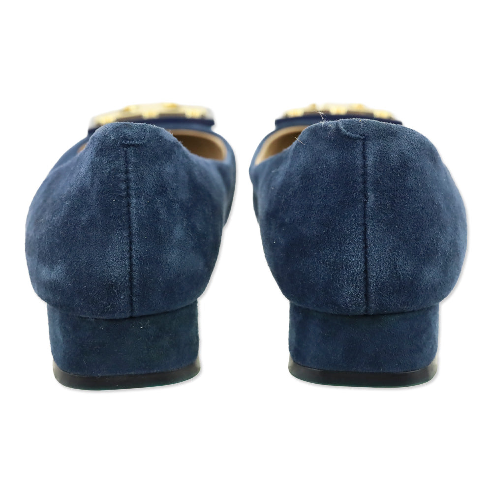 Tory Burch Navy Suede Gigi Pump