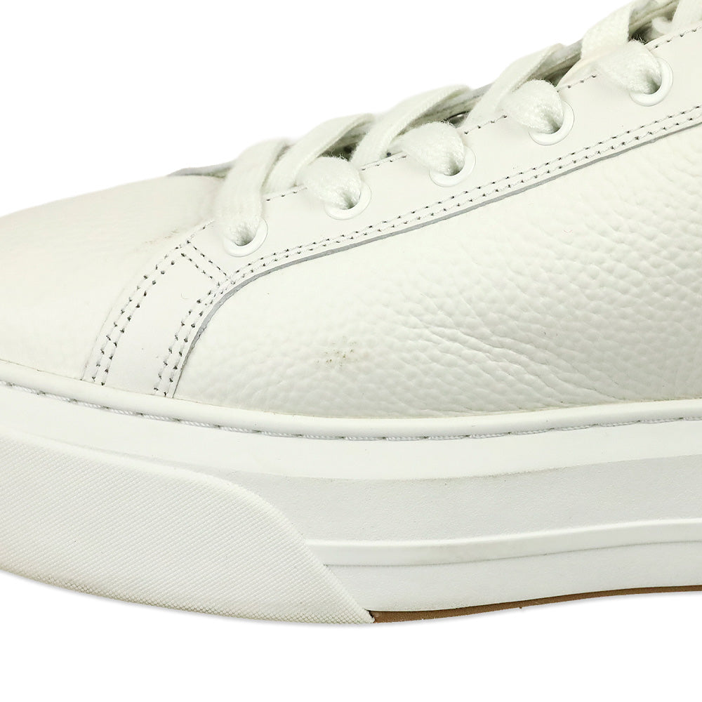 Tory Burch Navy/White Signature Color Block Platform Leather Sneakers