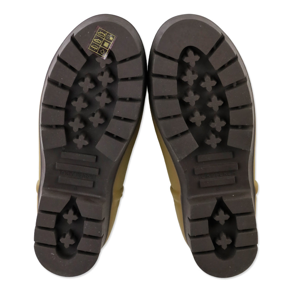 Tory Burch Olive T Monogram Hurricane Tall Boots