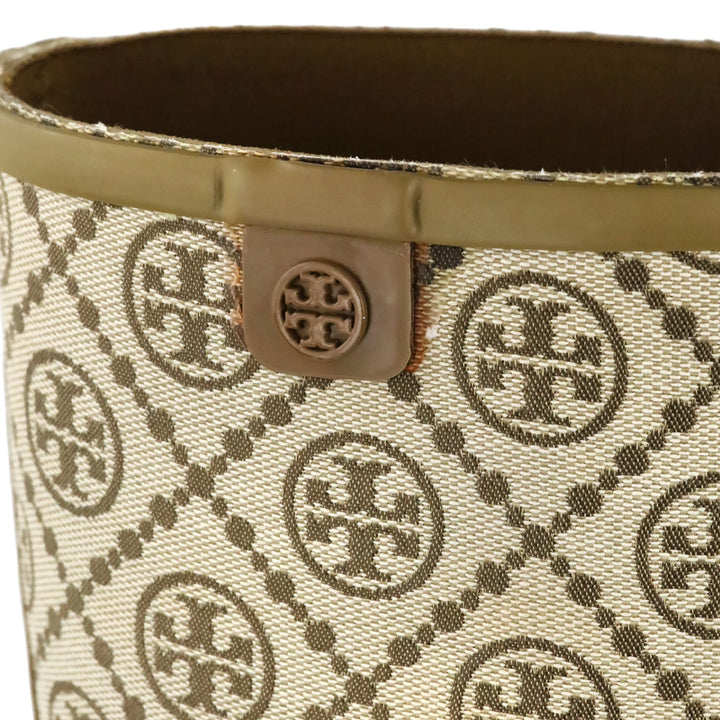 Tory Burch Olive T Monogram Hurricane Tall Boots