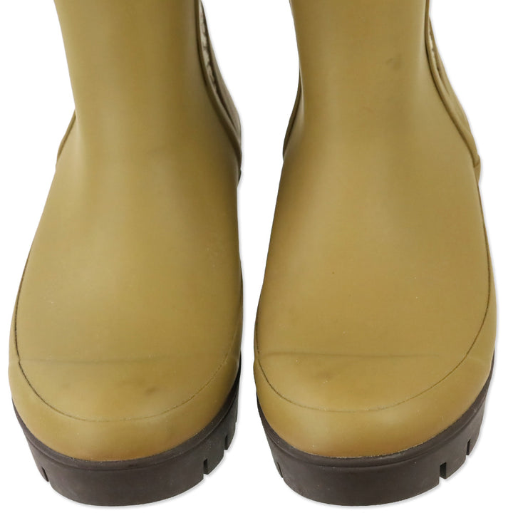 Tory Burch Olive T Monogram Hurricane Tall Boots