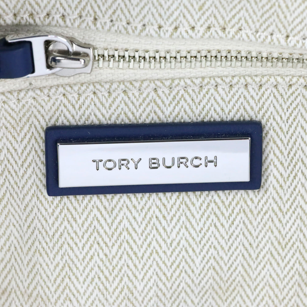 Tory Burch Quilted Denim Fleming Hobo Bag