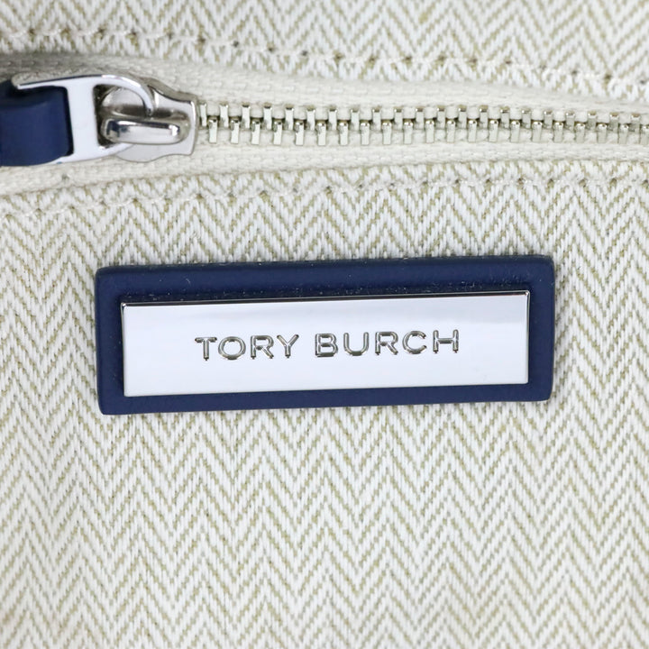Tory Burch Quilted Denim Fleming Hobo Bag
