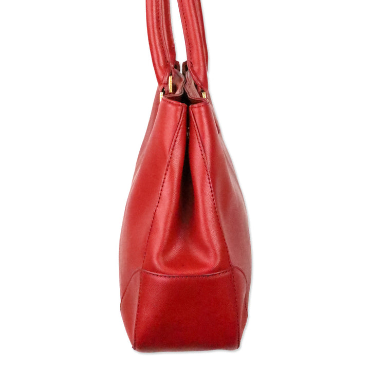 Tory Burch Red Saffiano Leather Robinson Tote