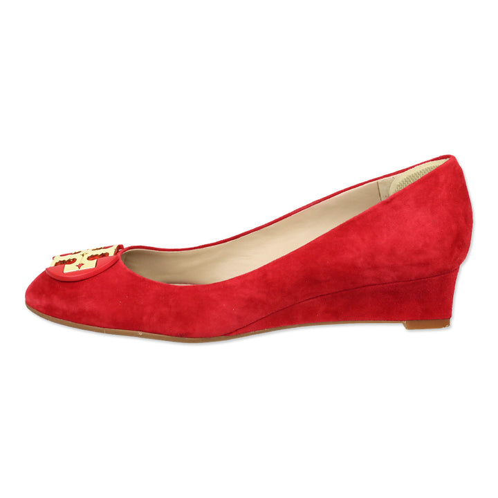 Tory Burch Redstone Suede Luna 35MM Wedge Pump