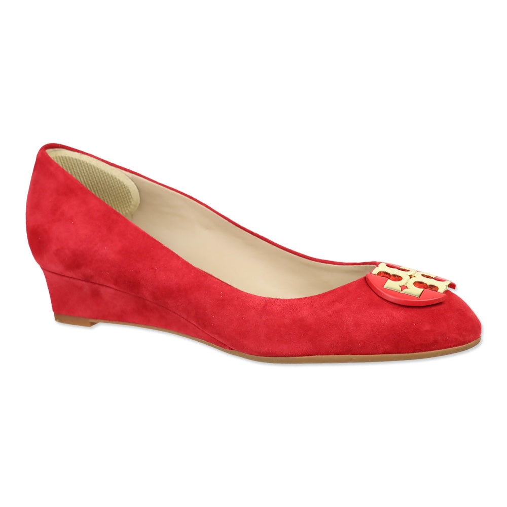 Tory Burch Redstone Suede Luna 35MM Wedge Pump