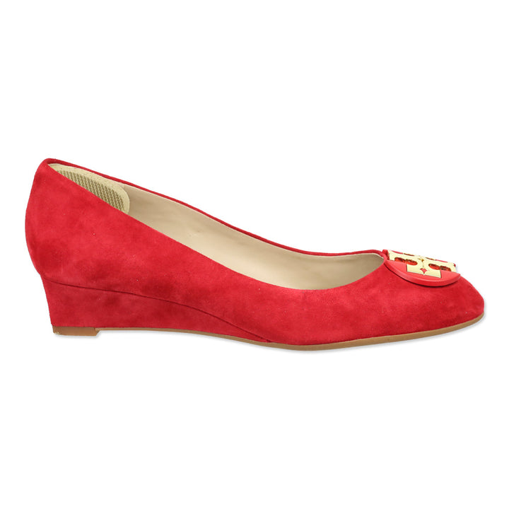 Tory Burch Redstone Suede Luna 35MM Wedge Pump