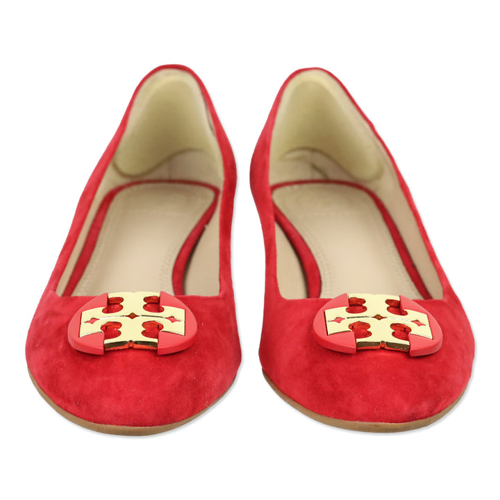 Tory Burch Redstone Suede Luna 35MM Wedge Pump