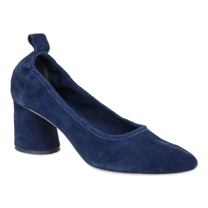 Tory Burch Royal Navy Suede Veg Therese 65MM Pump
